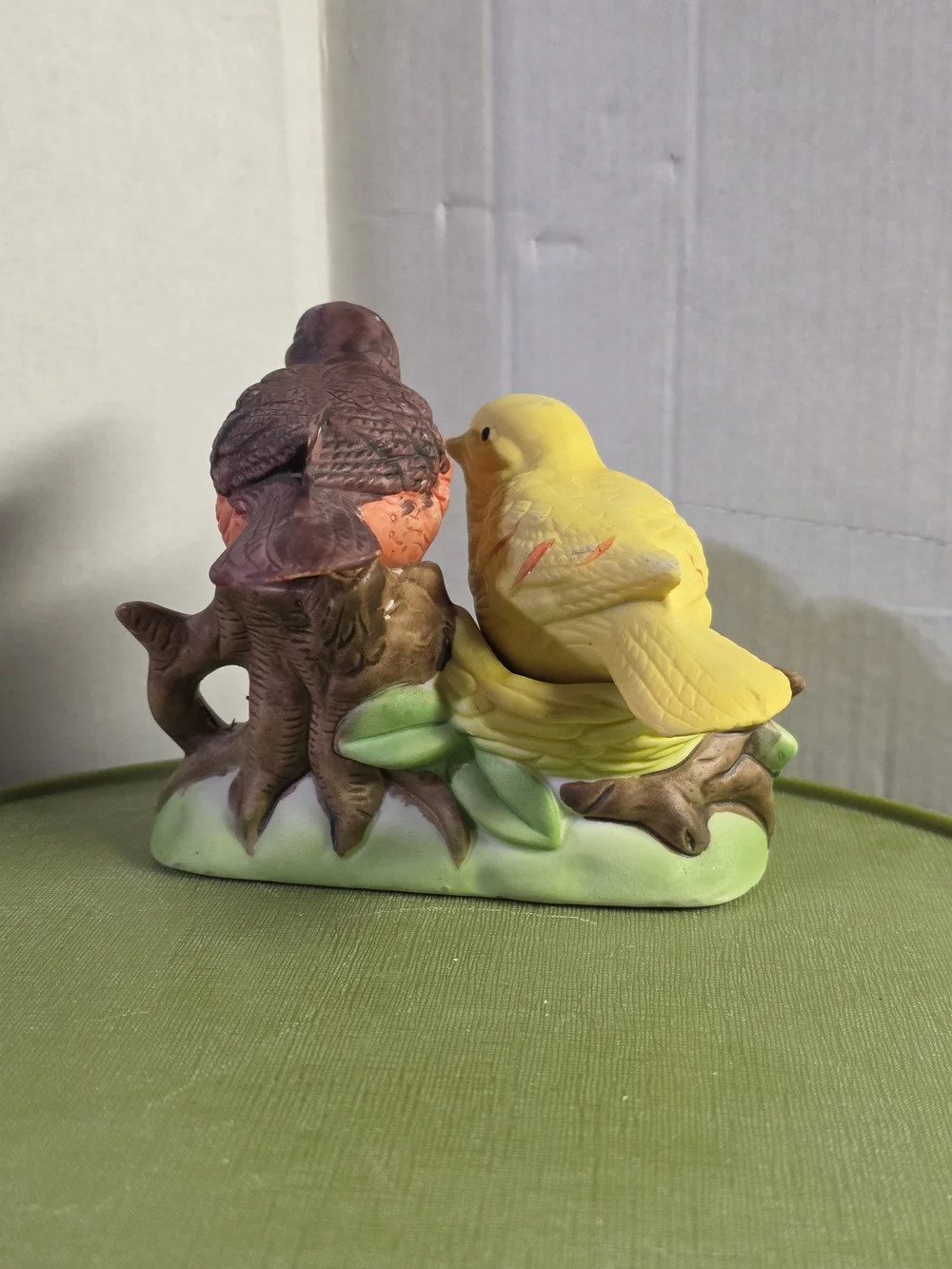 Vintage Birds Salt and Pepper Shakers with Nest Stand